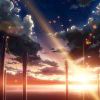 染白天空